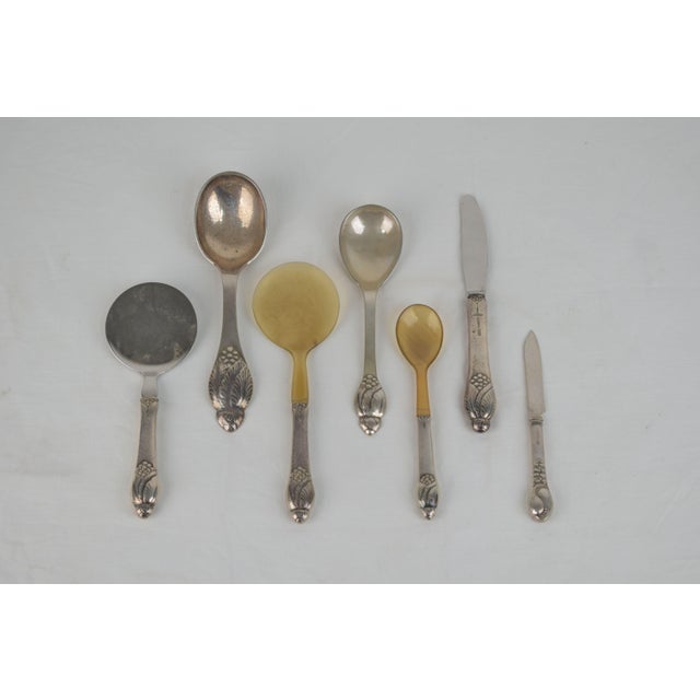 Cutlery Set, Denmark, 1920, Set of 7 For Sale - Image 9 of 18