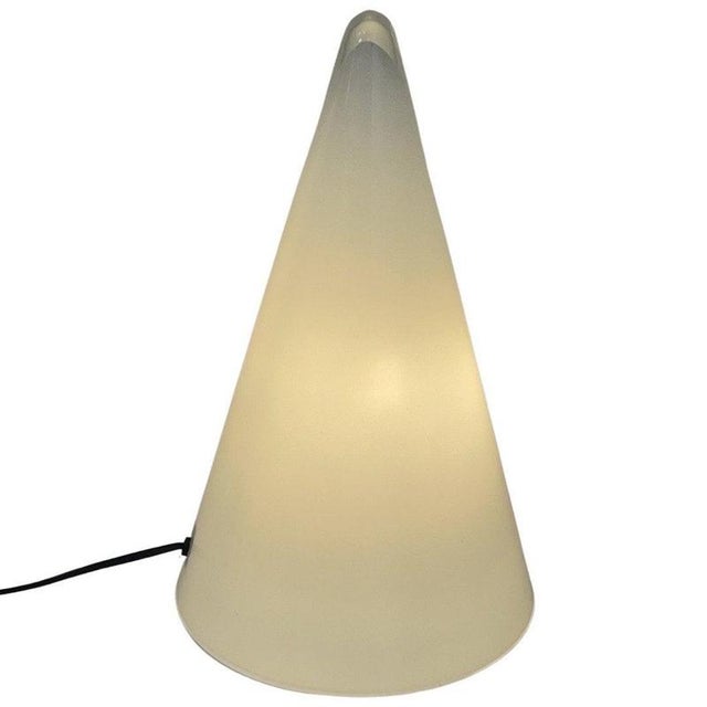 White Large Teepee Lamp with White Frosted Glass Cone from SCE For Sale - Image 8 of 8