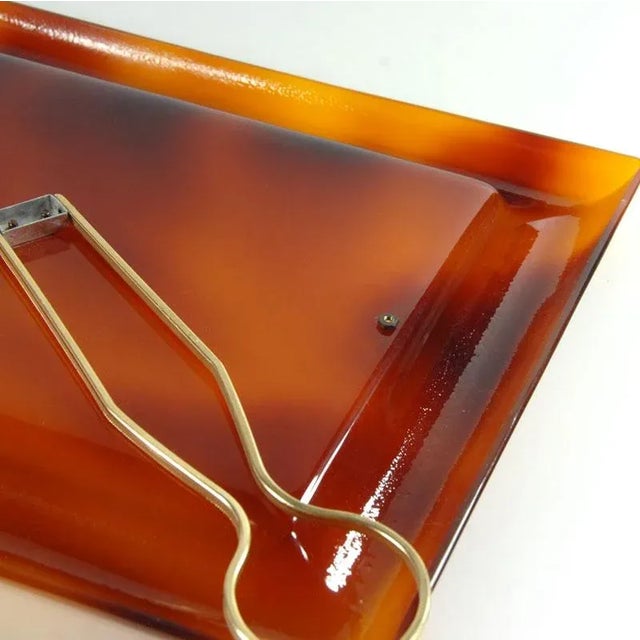 Vintage Acrylic Table Photo Frame in style of Christian Dior, 1970s For Sale - Image 6 of 11