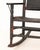 American Rustic Woven Rush Rocking Chair For Sale - Image 4 of 7