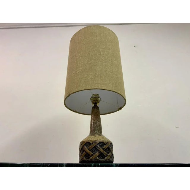 Mid-Century Danish Ceramic Table Lamp by Søholm Stentoj, 1960s For Sale - Image 6 of 9