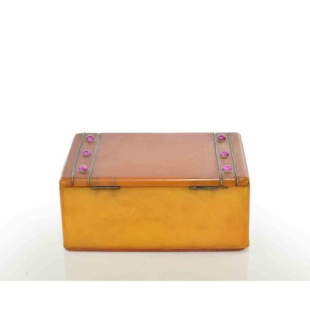 Vintage Art Deco Bakelite Trinket Box, 1930s For Sale - Image 3 of 5
