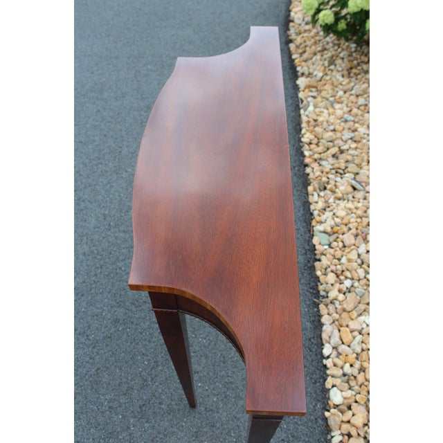 1990s Councill Craftsmen Hepplewhite Console For Sale - Image 5 of 17