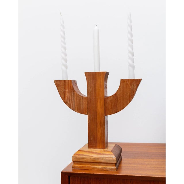 Candleholder in Wood, Italy, 1950s For Sale - Image 11 of 11