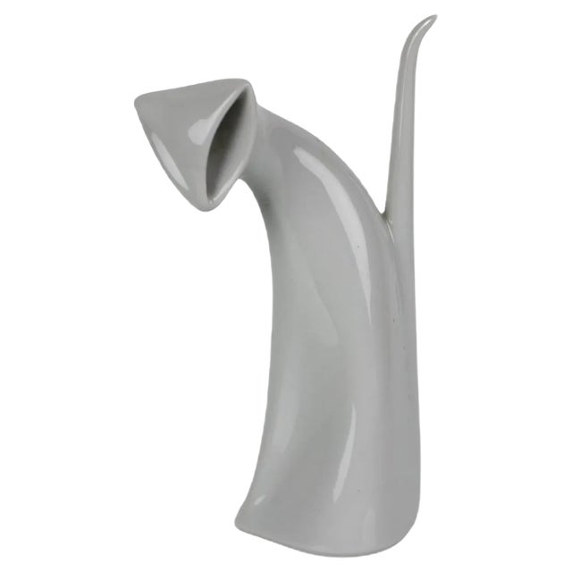 Mid-Century Ceramic Cat Sculpture, 1960s For Sale