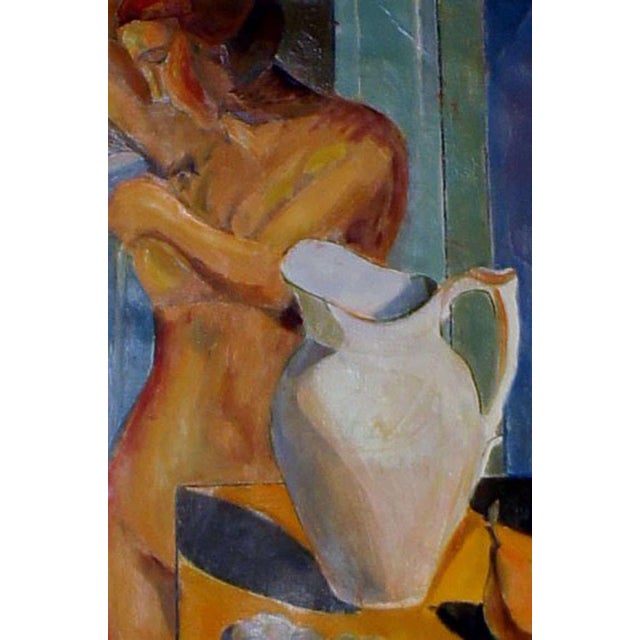 Oil on Board Portrait of Naked Woman, 1930s For Sale - Image 3 of 10