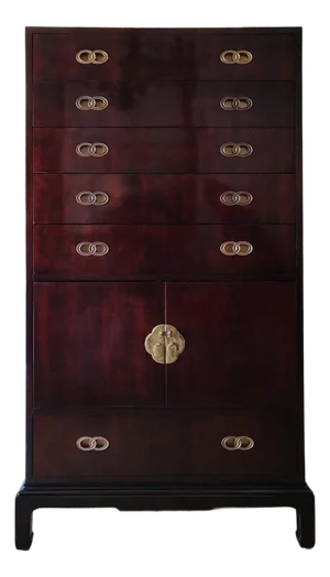 1970s Hollywood Regency Chinoiserie Chest by Michael Taylor for Henredon