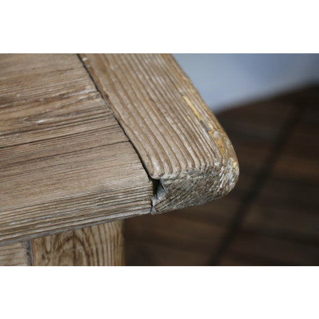 Wood Early 20th-Century Farmhouse Pine Dining Table For Sale - Image 7 of 18