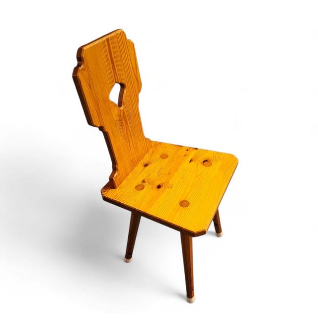 Tyrolean Folk Pine Chairs, 1970, Set of 4 For Sale - Image 14 of 17