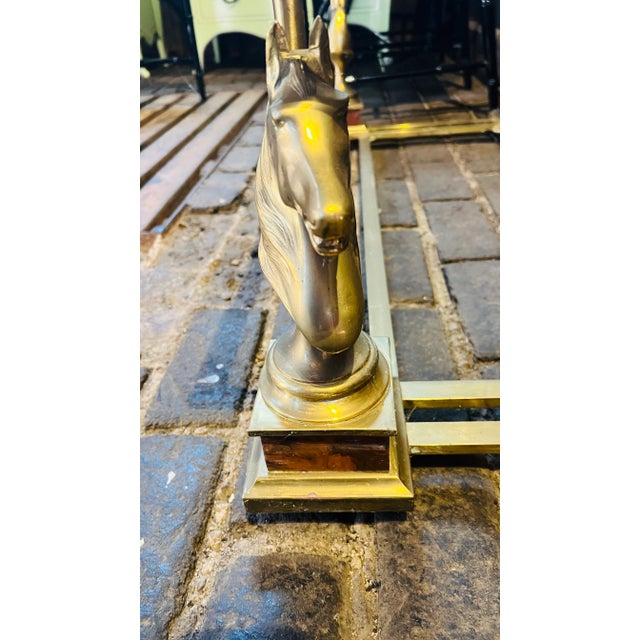 Brass "Cheval" Horse Head Coffee Table by Maison Charles, France For Sale - Image 12 of 12