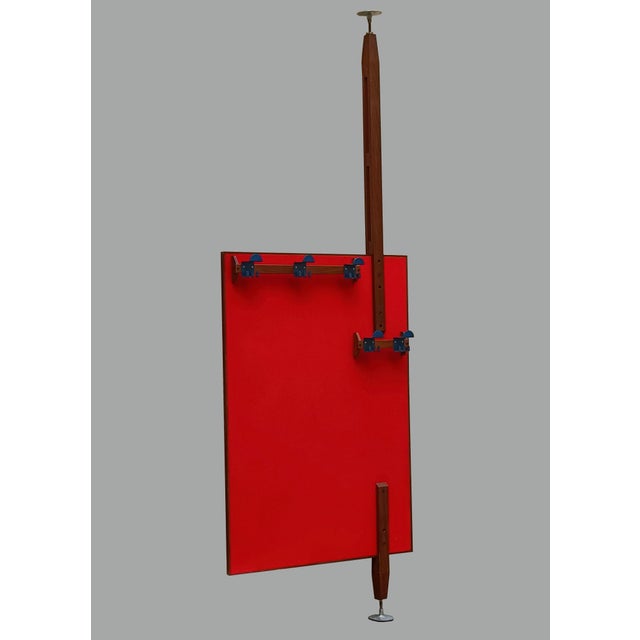 Wood Rotating Door Coat Racks by Ico Parisi for Mim, Italy, 1958 For Sale - Image 7 of 12
