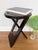 Sculptural black folding stool attributed to Adrian Reed’s iconic “Suzy” design for Princes Design Works, originally...