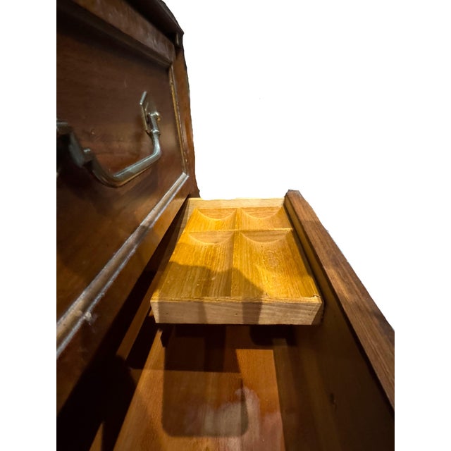 1970s Vintage Thomasville Greek Key Armoire in the Hollywood Regency Style, C. 1970s For Sale - Image 5 of 18