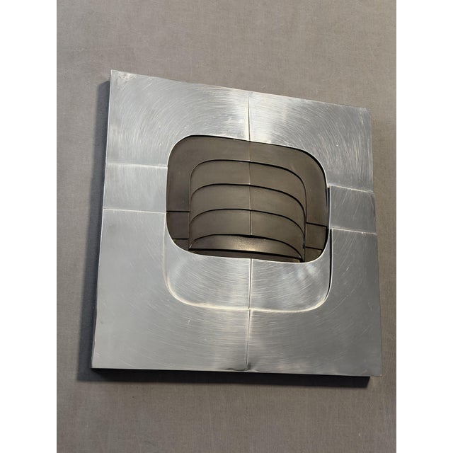 Amadeo Gabino, Sculpture in polished steel and bronze, circa 1975 edition of 250 signed and numbered, dimensions 35.5 x 35...