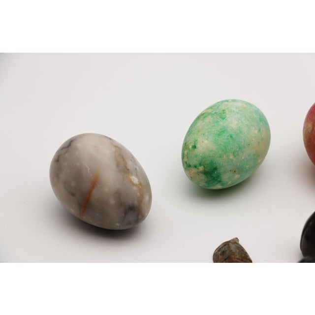 Circa: 1950. Origin: Italy. Material: Stone, Marble. Item condition: Some small chips along some pieces, some scratching....