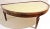 French Rosewood Demi-Lune Coffee Table For Sale - Image 3 of 11