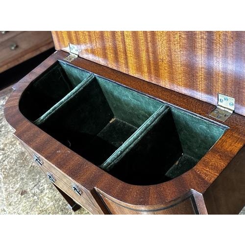 Wood Georgian Miniature Sideboard Jewellery Box For Sale - Image 7 of 8