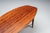 Brown Assymetrical Coffee Table with Glass Storage and Cross Leg Details, 1960s For Sale - Image 8 of 14