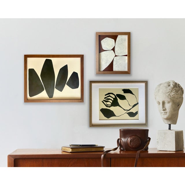 2020s 2026 "L'Aiuola Bruciata Series No. 7" Abstract Botanical Painting on Paper by Artist r.k. Red For Sale - Image 5 of 5
