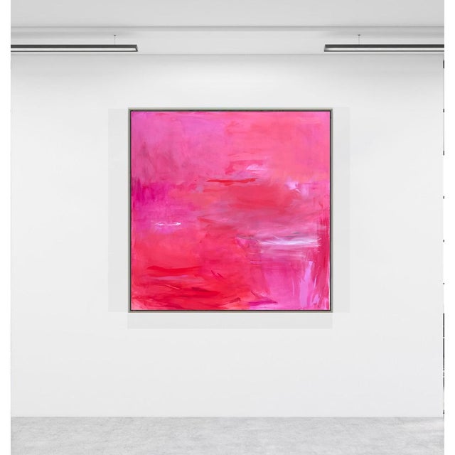 "Tahiti" by Trixie Pitts Large Abstract Expressionist Oil Painting For Sale - Image 9 of 12