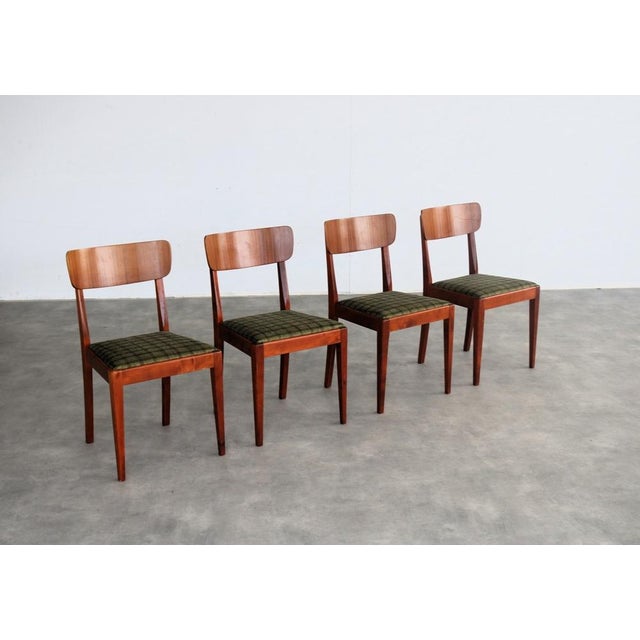 Wood Vintage Dining Chairs from Edsby Verken, 1960s, Set of 4 For Sale - Image 7 of 10