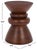 Contemporary Ignacio Round Accent Table in Walnut For Sale - Image 3 of 6