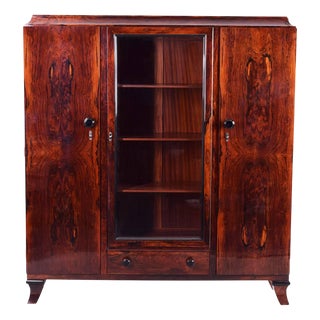 French Art Deco Cocobolo Cabinet by Jules Leleu, 1930s For Sale