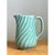 Vintage Aqua Swirl Ceramic Pitcher For Sale - Image 4 of 12