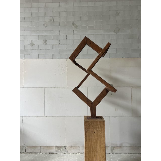 Geometric Abstraction in Steel, 1970s For Sale - Image 11 of 12