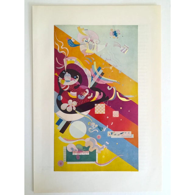 Mid-Century Modern Wassily Kandinsky Vintage 1958 Abstract Modernist Lithograph Print " Composition IX " 1938 For Sale - Image 3 of 10