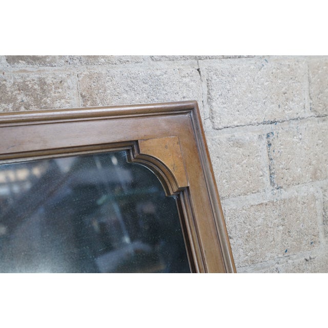 Mid Century Modern Walnut Over Mantel Wall Mirror For Sale - Image 6 of 9