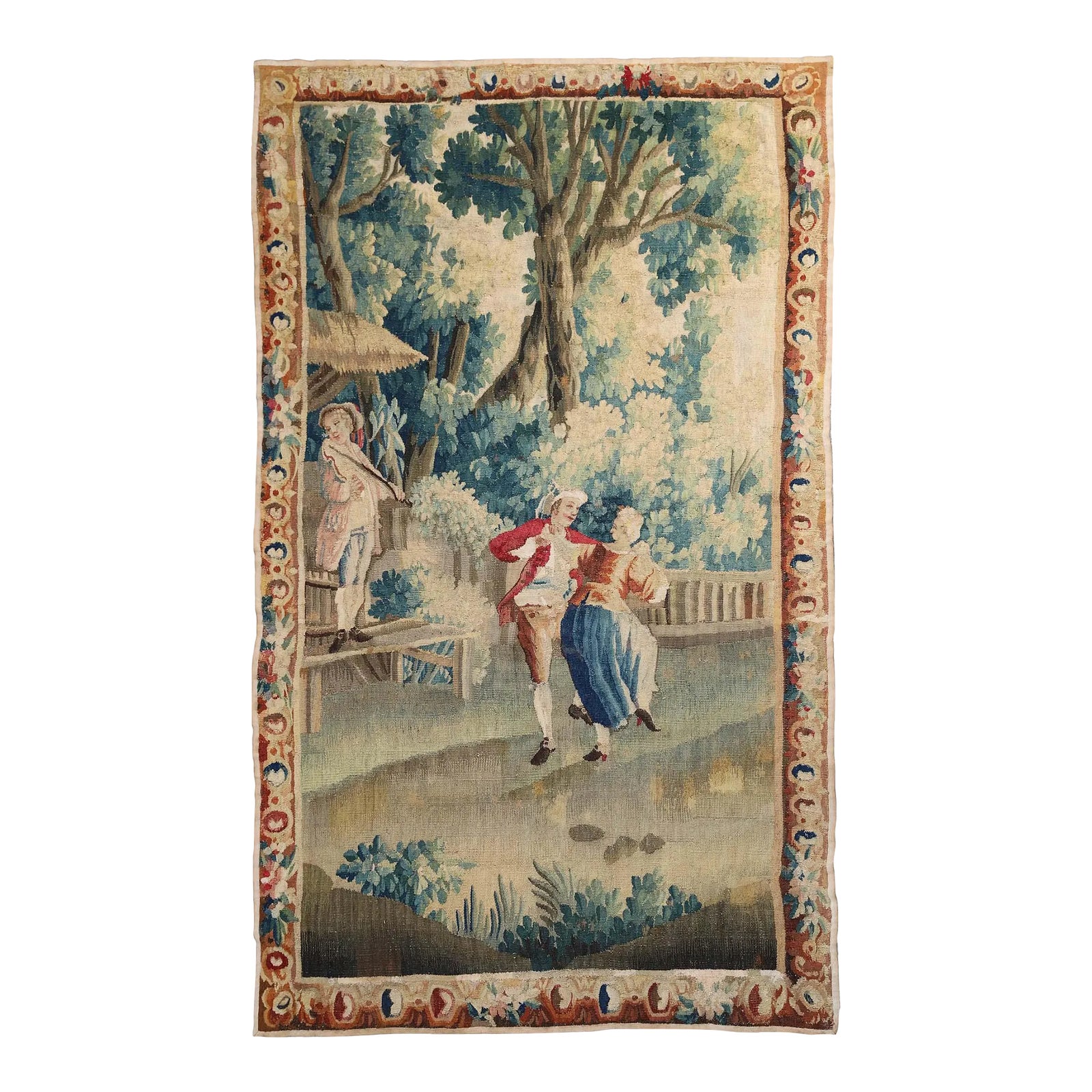 18th Century French Aubusson Wall Tapestry Decor Chairish