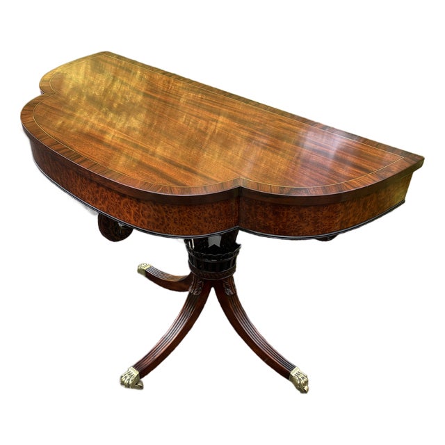 1940s Mahogany Console Table by Joseph Gerte of Boston For Sale