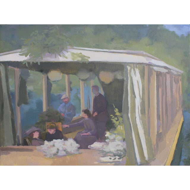 2020s Original Oil Painting "Midsummer in the River Valley" by Michelle Farro For Sale - Image 5 of 5