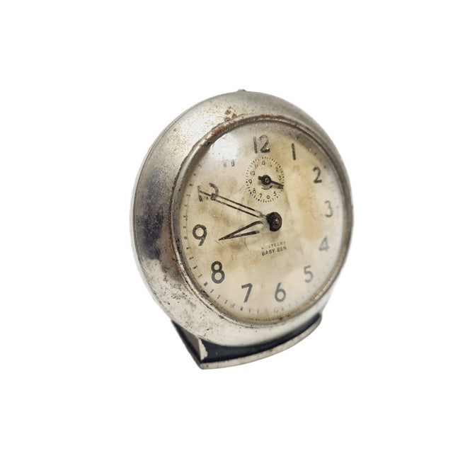 Metal Art Deco Baby Ben Clock, United Kingdom, 1930s For Sale - Image 7 of 7