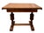 Vintage Rustic American Style Solid Oak Trestle Dining Table For Sale - Image 4 of 11