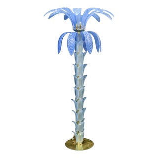 Vintage Murano Glass Floor Lamp, 1980s For Sale