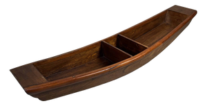 Japanese Wabi Sabi Wooden Model Ikebana Boat, 1940s