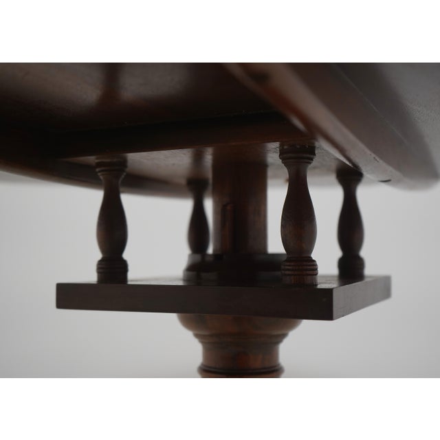 Baker Mahogany Round Tilt-Top Piecrust Table For Sale - Image 10 of 16