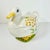 This is a delightful hand-painted Italian ceramic Duck Soup Tureen. It’s a large tureen and features a Duck in the Trompe...