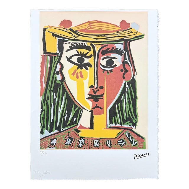 After Pablo Picasso, Cubist Female Portrait, Print For Sale