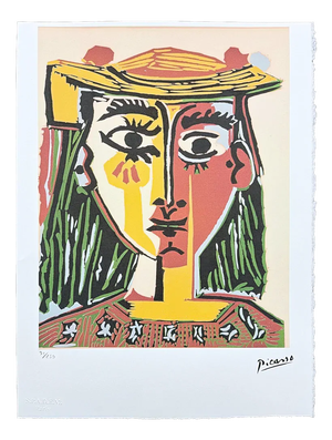 After Pablo Picasso, Cubist Female Portrait, Print