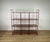 Italian Bookcase in Red Painted Metal with Smoked Glass Shelves,1970s For Sale - Image 9 of 9