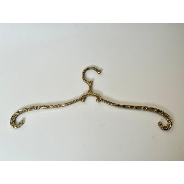 Metal Hollywood Regency Brass Hangers, 1970, Set of 8 For Sale - Image 7 of 12