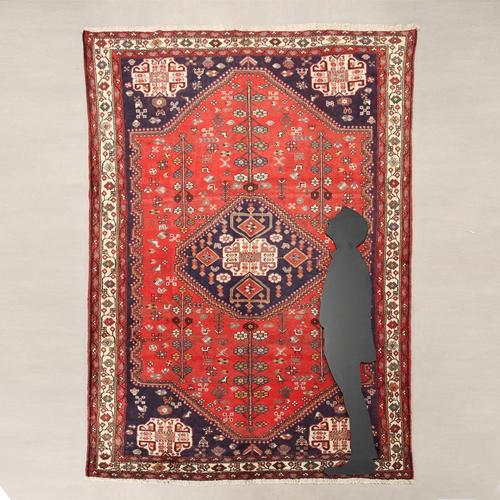 Afshar rug in cotton and wool, large knot, hand-made. This piece is attributed to the mentioned designer/maker. It has no...