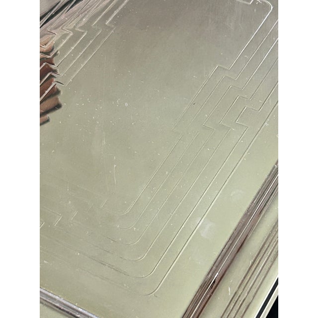 Silver Vintage Towle Silverplate Seashell Art Deco Coastal Tray For Sale - Image 8 of 16