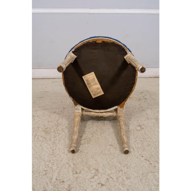 Set of 6 Vintage Louis XVI Style Balloon Back Side Chairs For Sale - Image 17 of 18