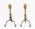 Mid 20th Century Federal Style Brass Andirons, Pair For Sale - Image 5 of 7