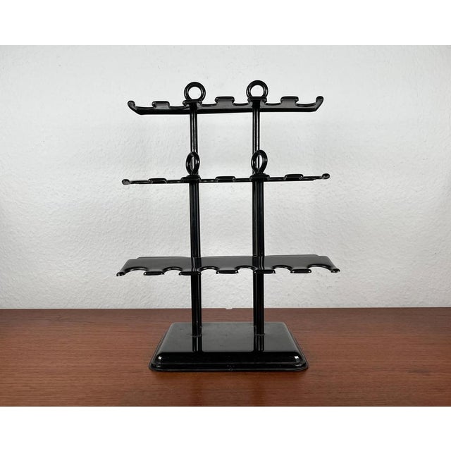 Black Mid-Century German Metal Office Rubber Stamp Holder and 3 Stamps, 1960s, Set of 4 For Sale - Image 8 of 18