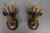 Roe deer, wall decoration, made of plaster, Germany, 1930s, set of two. An absolutely adorable pair of roe deer heads in...